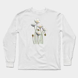 July 3rd birthday flower Long Sleeve T-Shirt